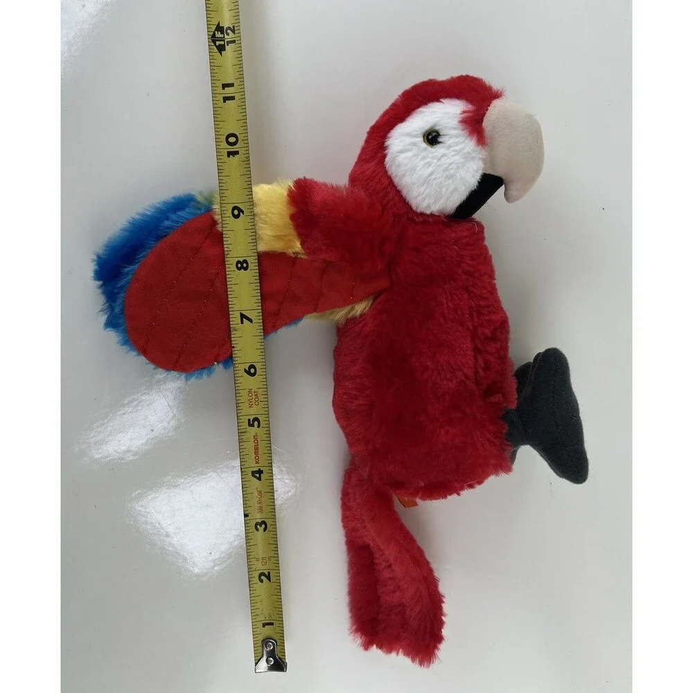 Wild Republic Macaw Parrot Red Blue Yellow Realistic 10